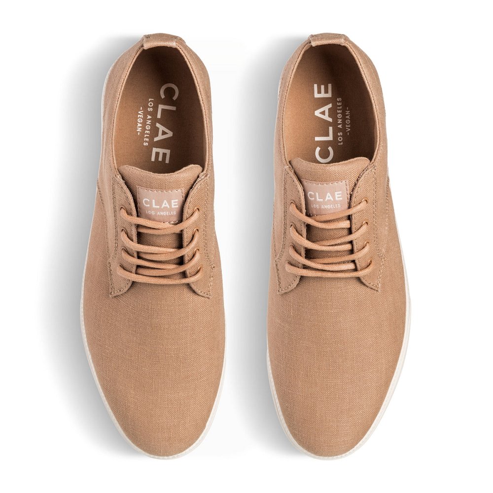 CLAE ELLINGTON TEXTILE Shoes Mens USA837-O56 In Doe Hemp